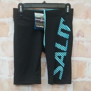 NWT Salming Size S Black and Blue Athletic Shorts